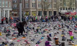 Amsterdam’da Gazze’de hayatını kaybeden çocuklar için anma etkinliği