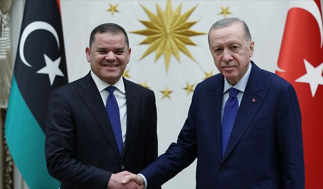 Cumhurbaşkanı Erdoğan, Libya Başbakanı Dibeybe ile görüştü